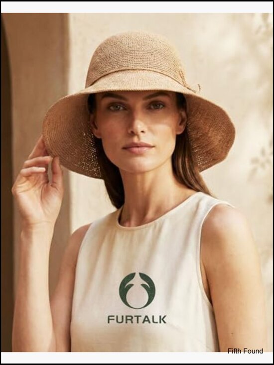Foldable Packable Straw Sun Hat with Wide Brim for Beach Travel main image 6